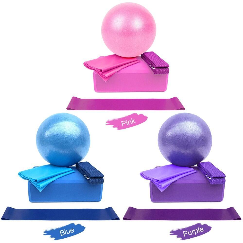 Ensemble de 5 balles et blocs de yoga