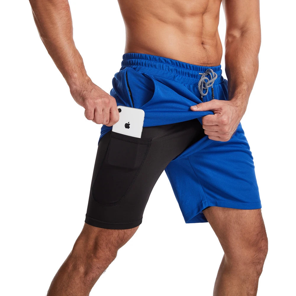 Short de course à séchage rapide pour homme
