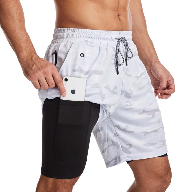 Short de course à séchage rapide pour homme