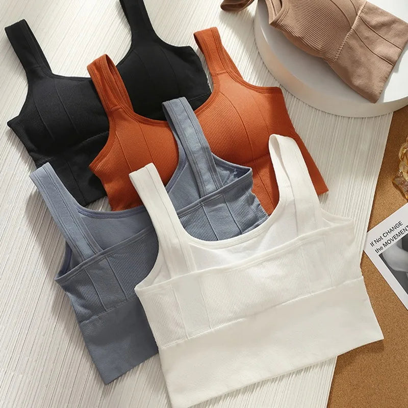 Soutien-gorge de sport antichoc sans couture