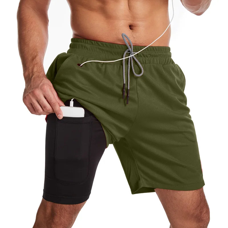 Short de course à séchage rapide pour homme