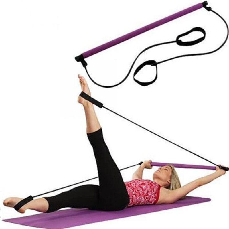 Barre de résistance Pilates Squat avec bandes