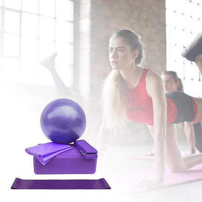 Ensemble de 5 balles et blocs de yoga