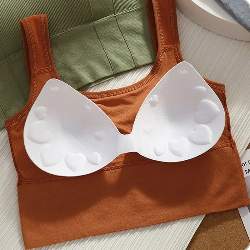 Soutien-gorge de sport antichoc sans couture