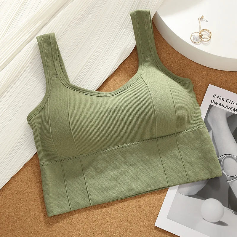 Soutien-gorge de sport antichoc sans couture