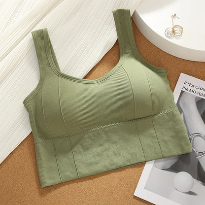 Soutien-gorge de sport antichoc sans couture