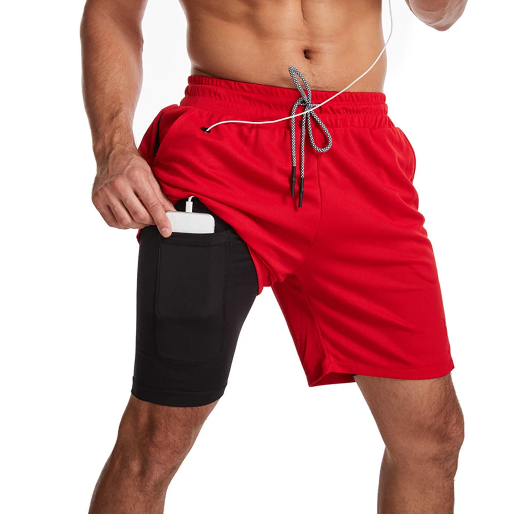 Short de course à séchage rapide pour homme