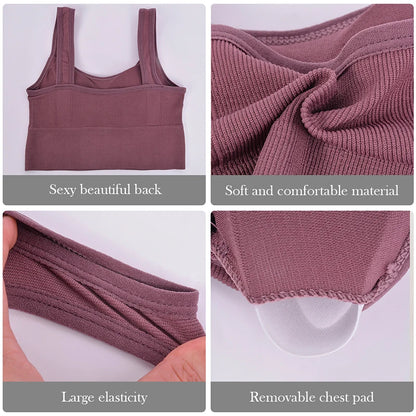 Soutien-gorge de sport antichoc sans couture