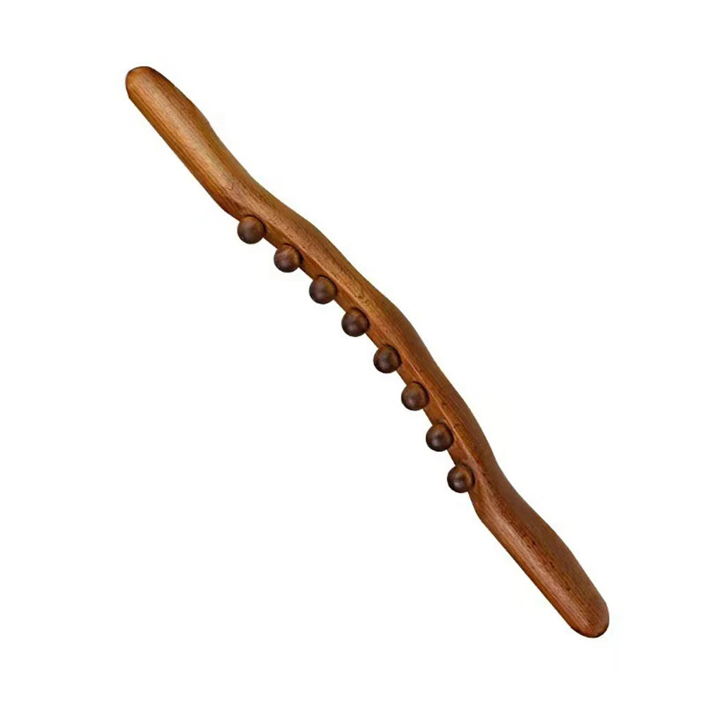 Bâton de massage en perles de bois