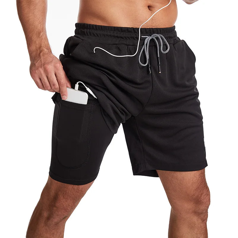 Short de course à séchage rapide pour homme