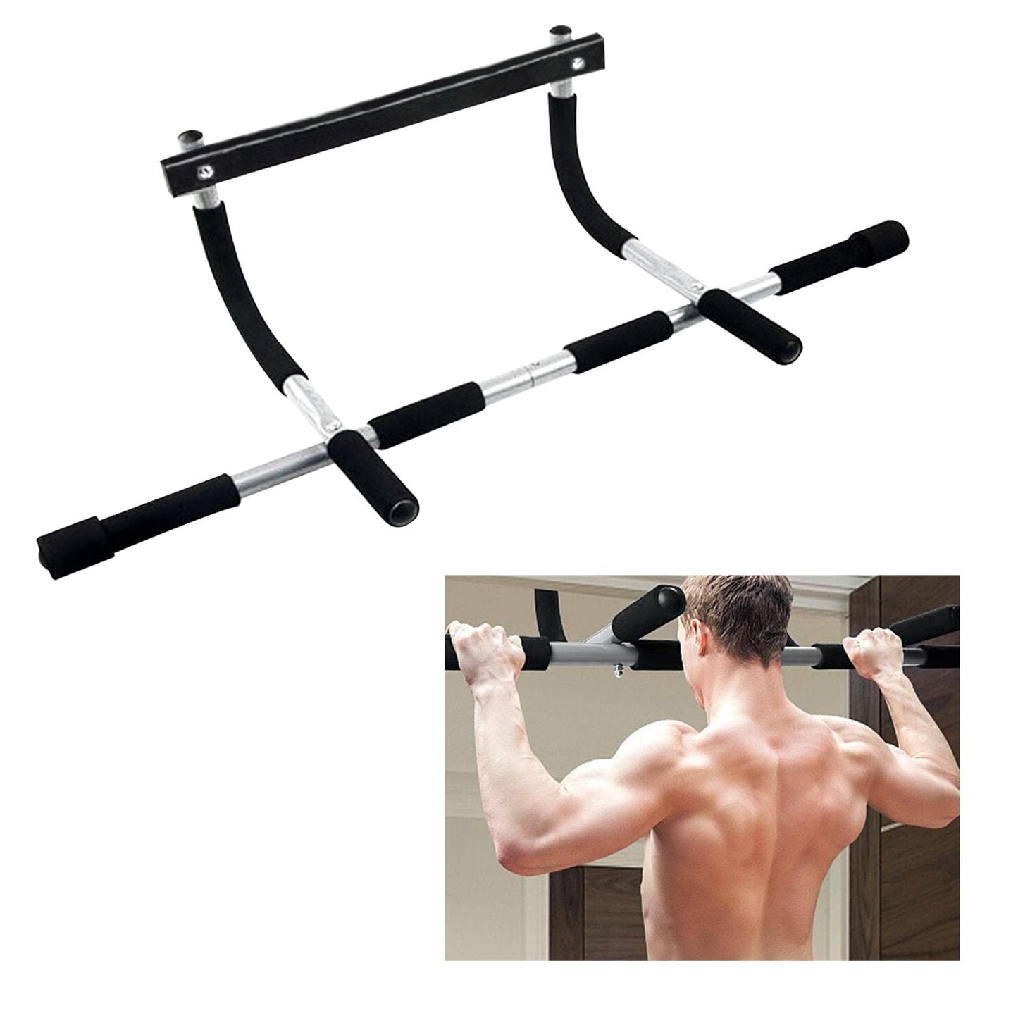 Barre de traction et de dips intérieure réglable