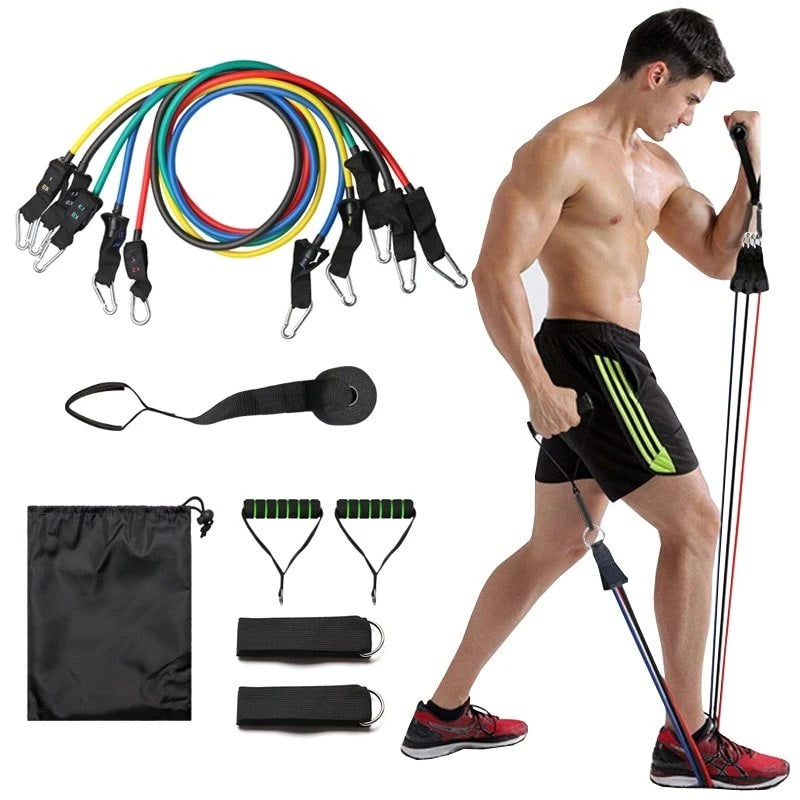 Ensemble d'entraînement avec bandes de résistance de 11 pièces